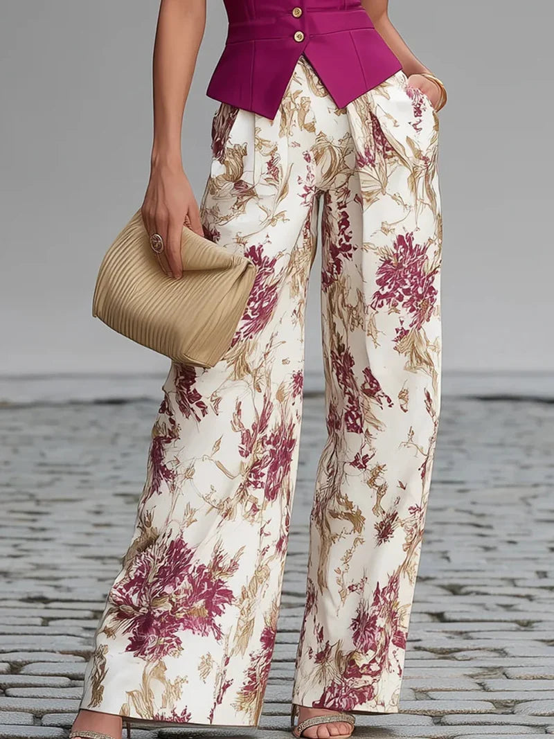 Maxi Dress Blue With Print Floral – Sienna Noosa