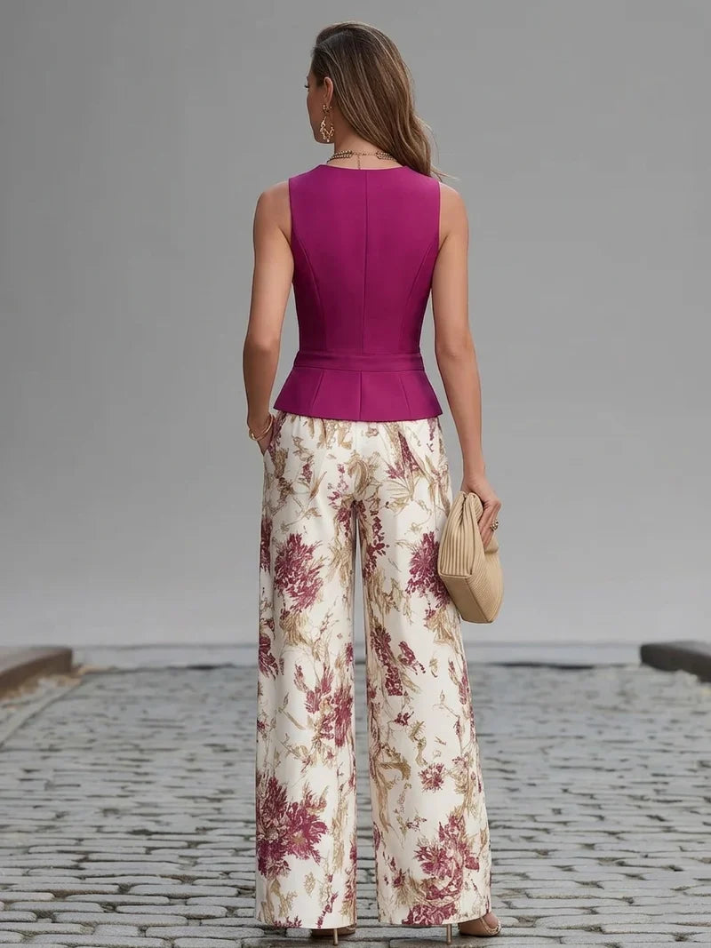 Maxi Dress Blue With Print Floral – Sienna Noosa
