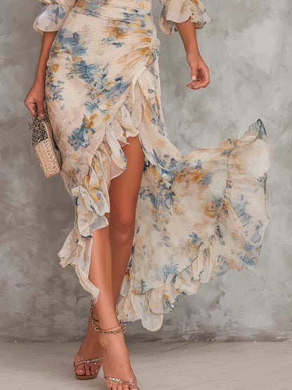 Aitana Dress Bodycon Without Sleeves With Print Floral Fuchsia – Sienna Noosa
