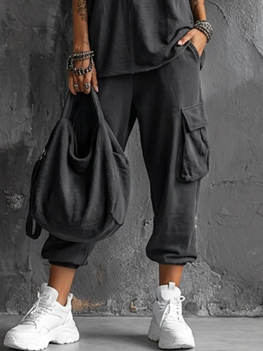 Dark Gray Vest and Jogger Cargo Pants Casual Suit – Sienna Noosa