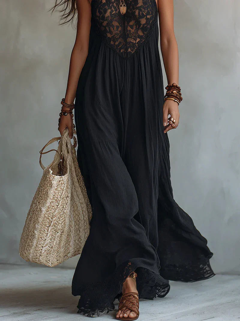 Triana Jumpsuit Without Sleeves Chiffon Pleated With Zip And Print Floral Fuchsia – Sienna Noosa