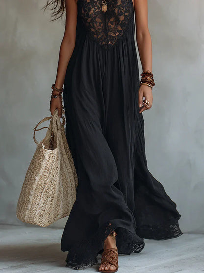 Triana Jumpsuit Without Sleeves Chiffon Pleated With Zip And Print Floral Fuchsia – Sienna Noosa