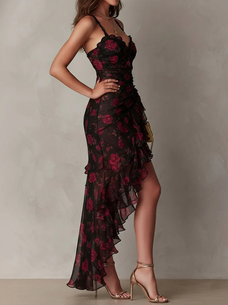 Lucía Mini Dress Viscosa With Straps Finos And Print Floral Retro – Sienna Noosa