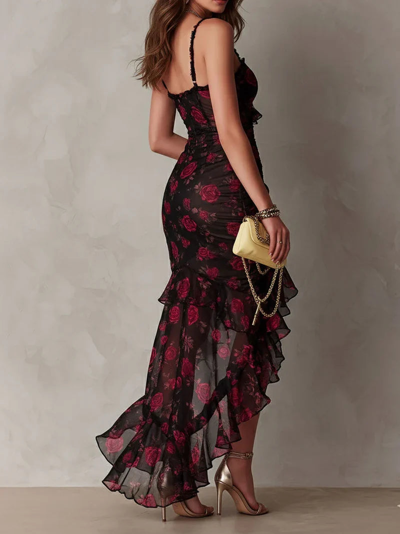 Lucía Mini Dress Viscosa With Straps Finos And Print Floral Retro – Sienna Noosa