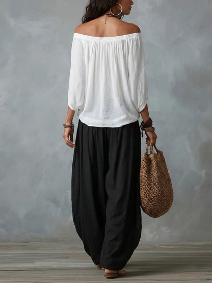 Jumpsuit With Elegant Neckline Wrap – Sienna Noosa
