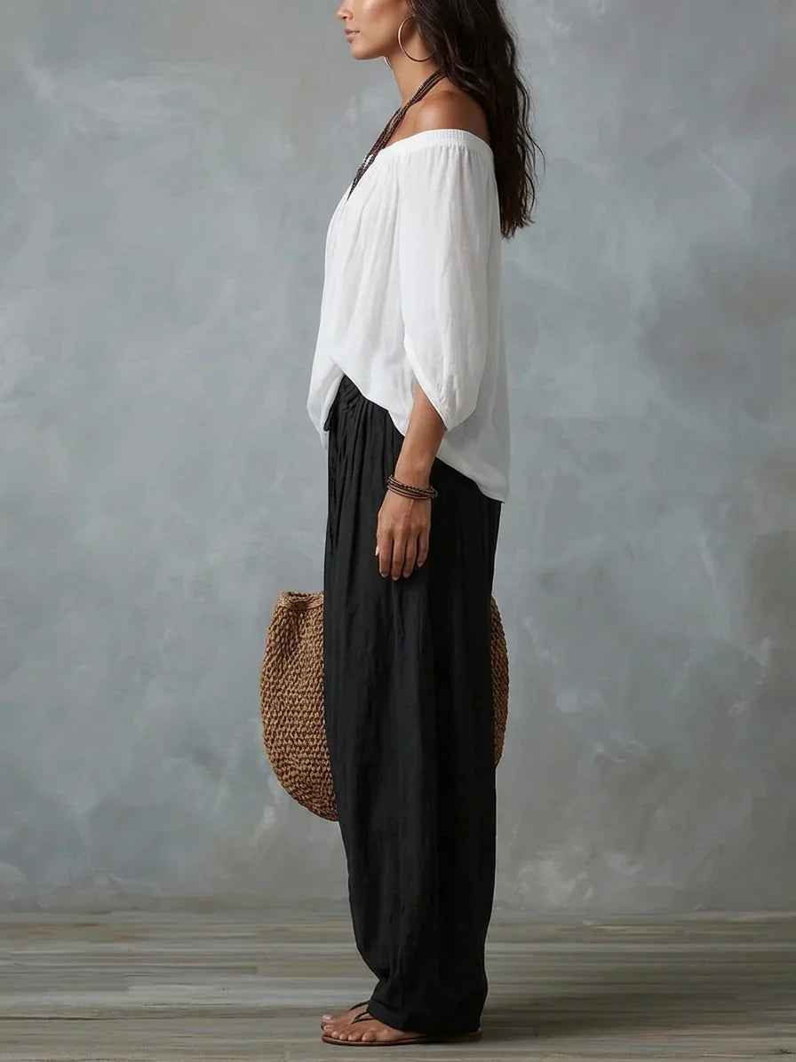 Jumpsuit With Elegant Neckline Wrap – Sienna Noosa