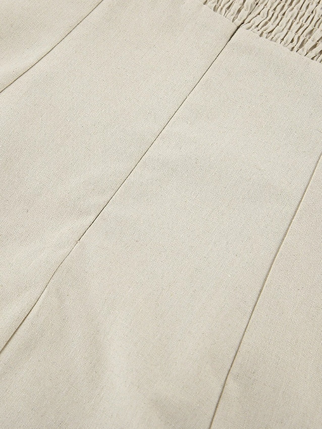 Strapless A-line Line Linen Long Dress – Sienna Noosa