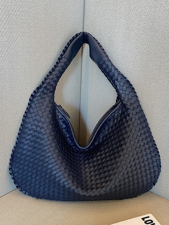 Fashionable Leather Woven Bag – Sienna Noosa