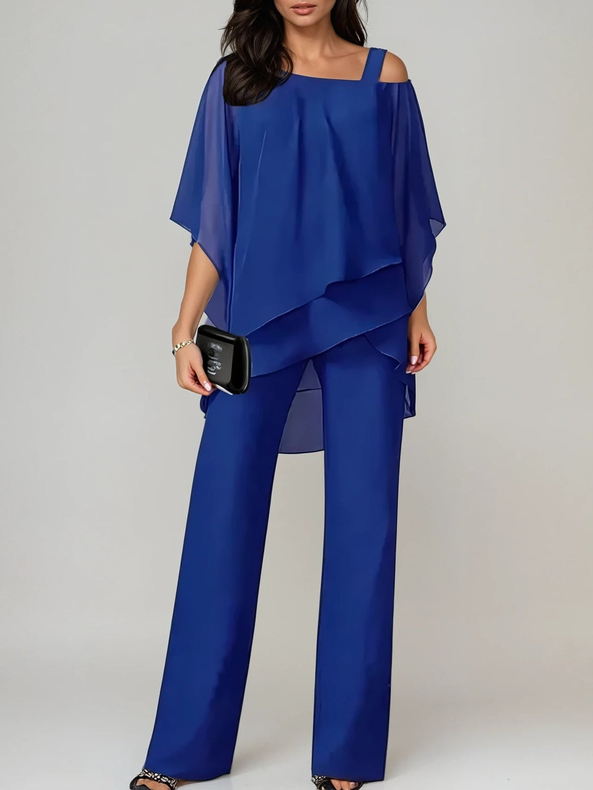 Off the Shoulder Irregular Chiffon Suit – Sienna Noosa
