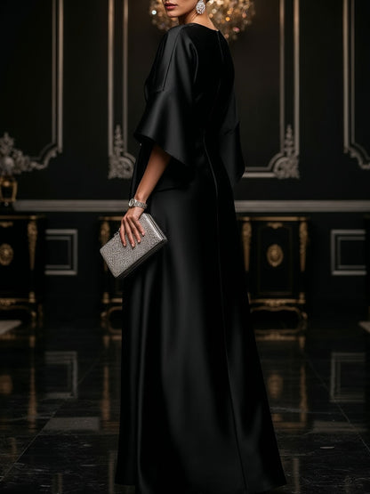 Black Luxe Satin Maxi Dress – Sienna Noosa