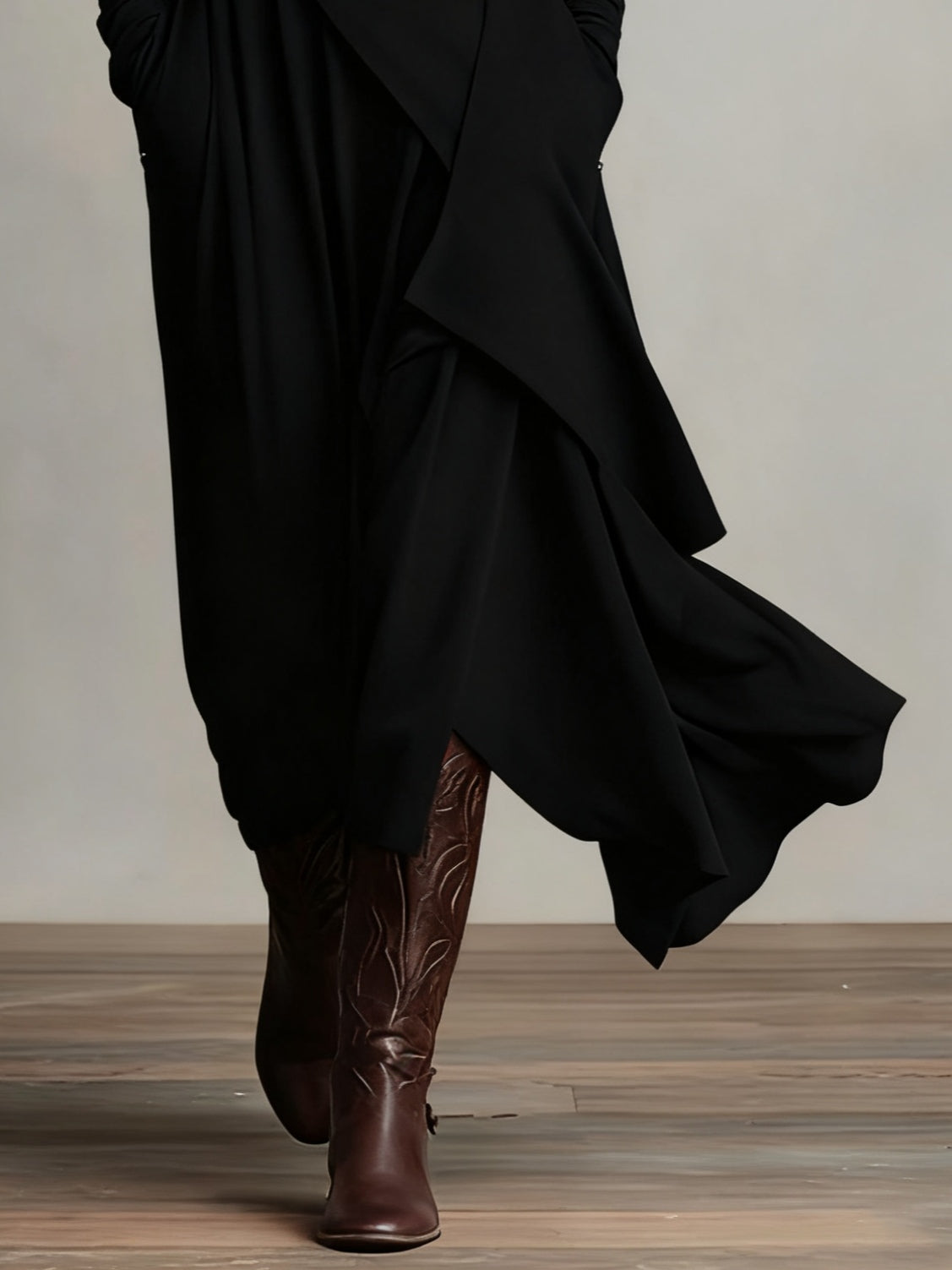 Purple High Neck Asymmetrical Pleated Maxi Dress – Sienna Noosa