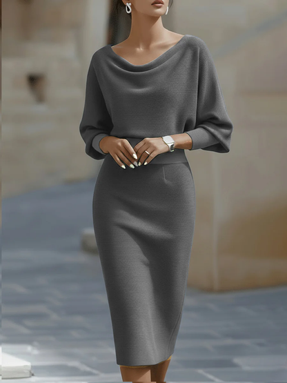 White Draped Batwing Midi Dress – Sienna Noosa