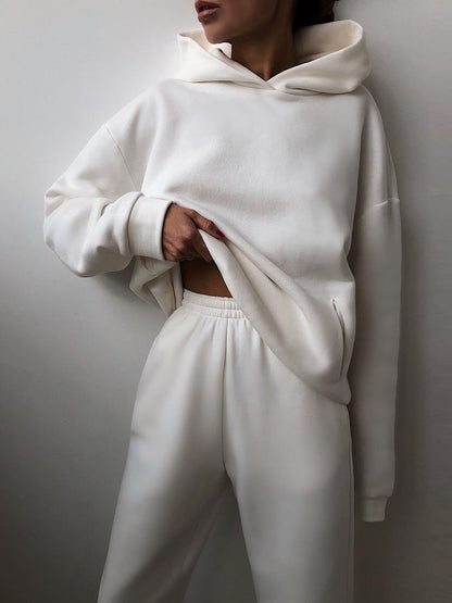 Fashion Casual Hooded Solid Color Two-piece Suit – Sienna Noosa