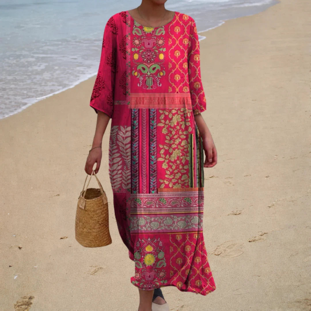 Elegant Flowing Maxi Dress – Sienna Noosa