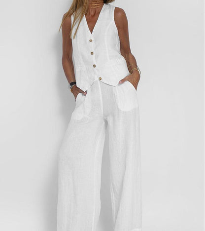 Vest Pants Cotton Leisure Suitfe2a – Sienna Noosa
