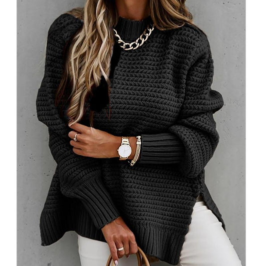 Roma Side Split Knitted Sweater Top – Sienna Noosa