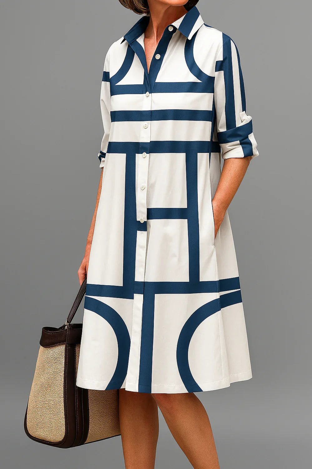 Midi Dress Shirt Polka-dot – Sienna Noosa