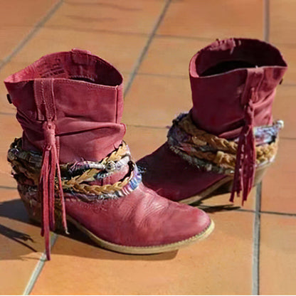 Vintage Western Tribal Tassel and Ankle Boots – Sienna Noosa