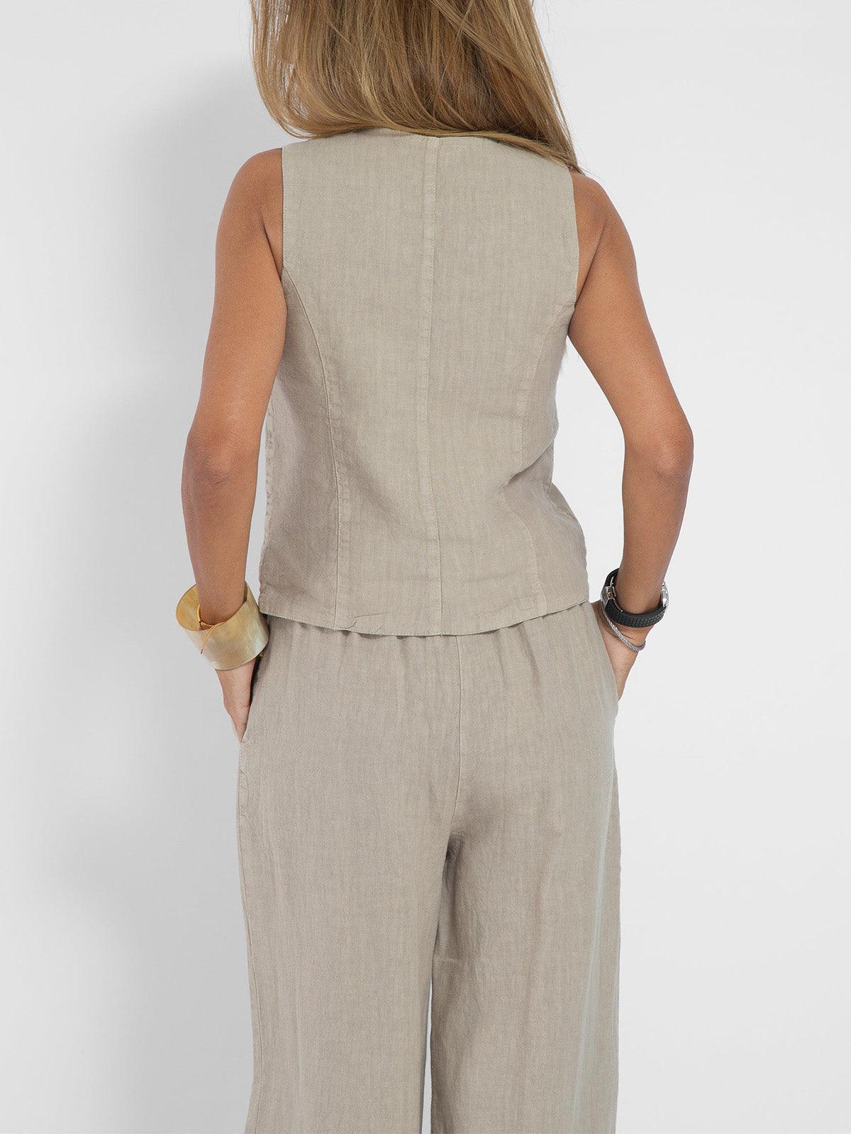 Vest Pants Cotton Leisure Suitfe2a – Sienna Noosa