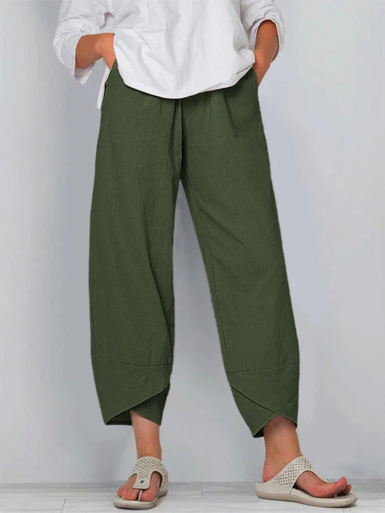 Solid Color Simple Casual Ankle Pants – Sienna Noosa
