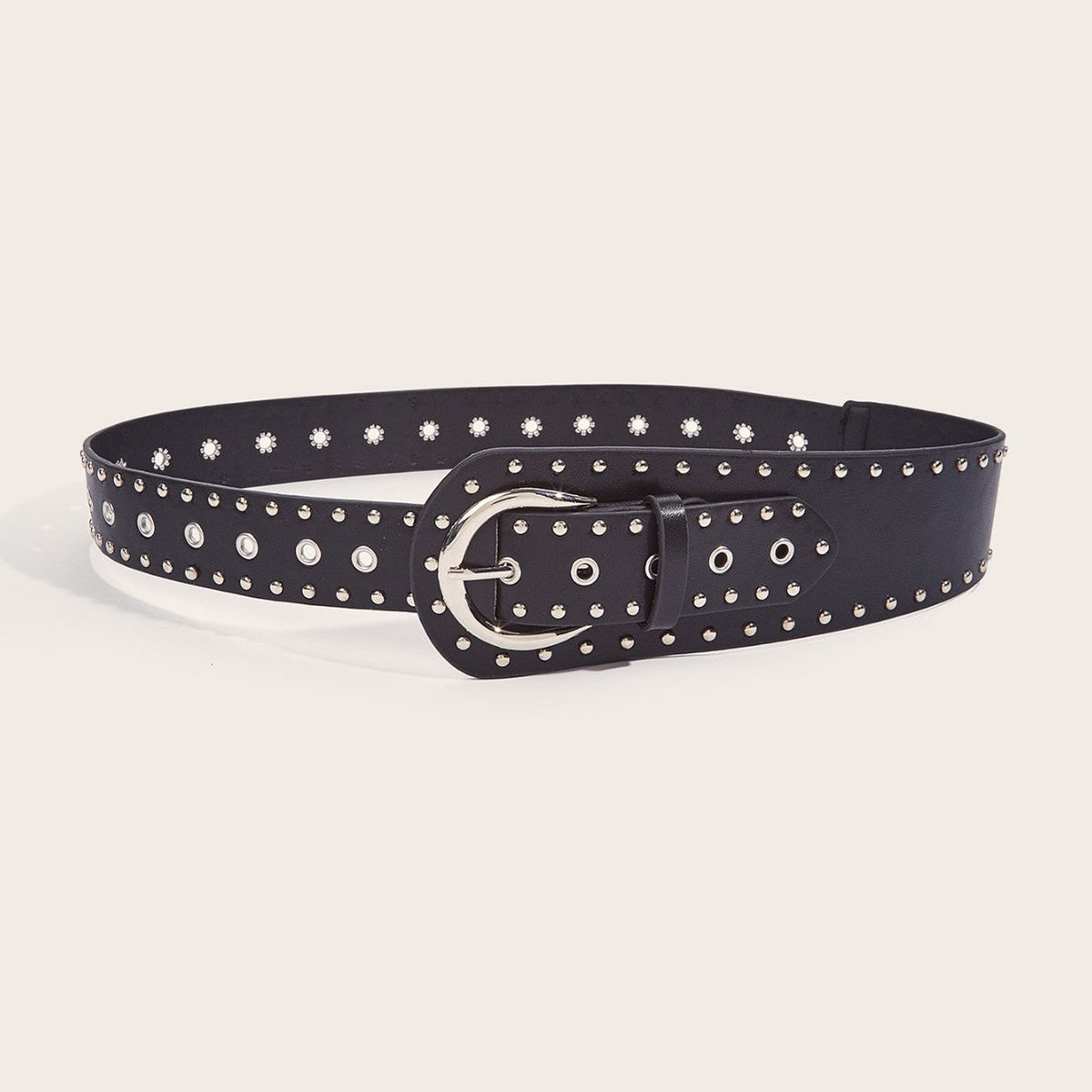 Punk Style Studded Belt with Snap Buckle – Sienna Noosa