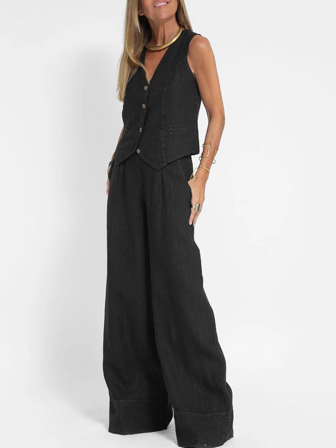 Vest Pants Cotton Leisure Suitfe2a – Sienna Noosa