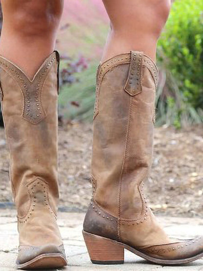 Vintage Studded Cowgirl Boots – Sienna Noosa
