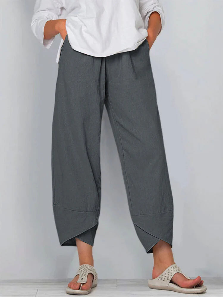 Solid Color Simple Casual Ankle Pants – Sienna Noosa
