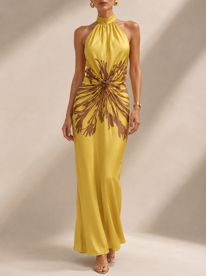 Alba Maxi Dress Openwork With Ombre Tie Dye