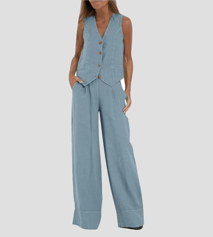 Vest Pants Cotton Leisure Suitfe2a – Sienna Noosa