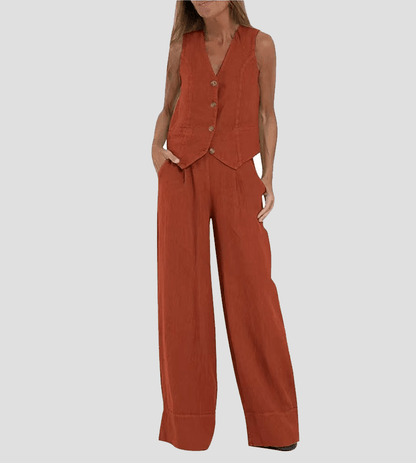 Vest Pants Cotton Leisure Suitfe2a – Sienna Noosa