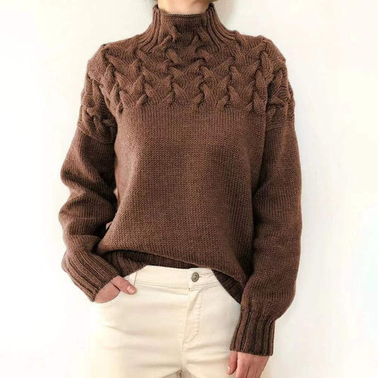 Casual turtleneck solid-color sweater – Sienna Noosa