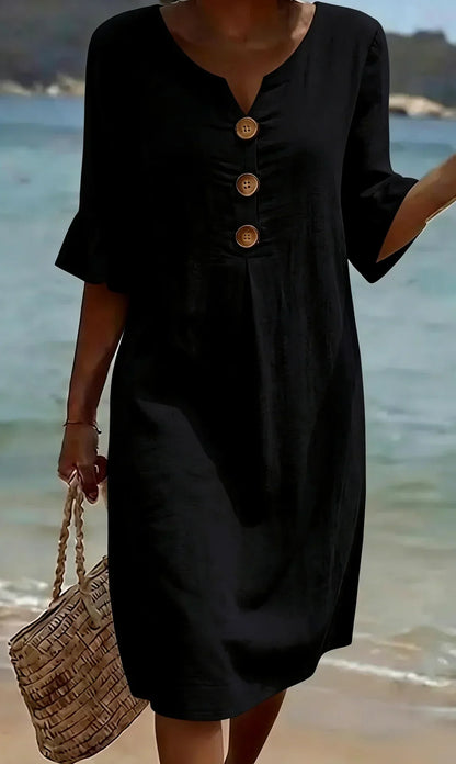 Dress Long Minimalist Green Olive – Sienna Noosa