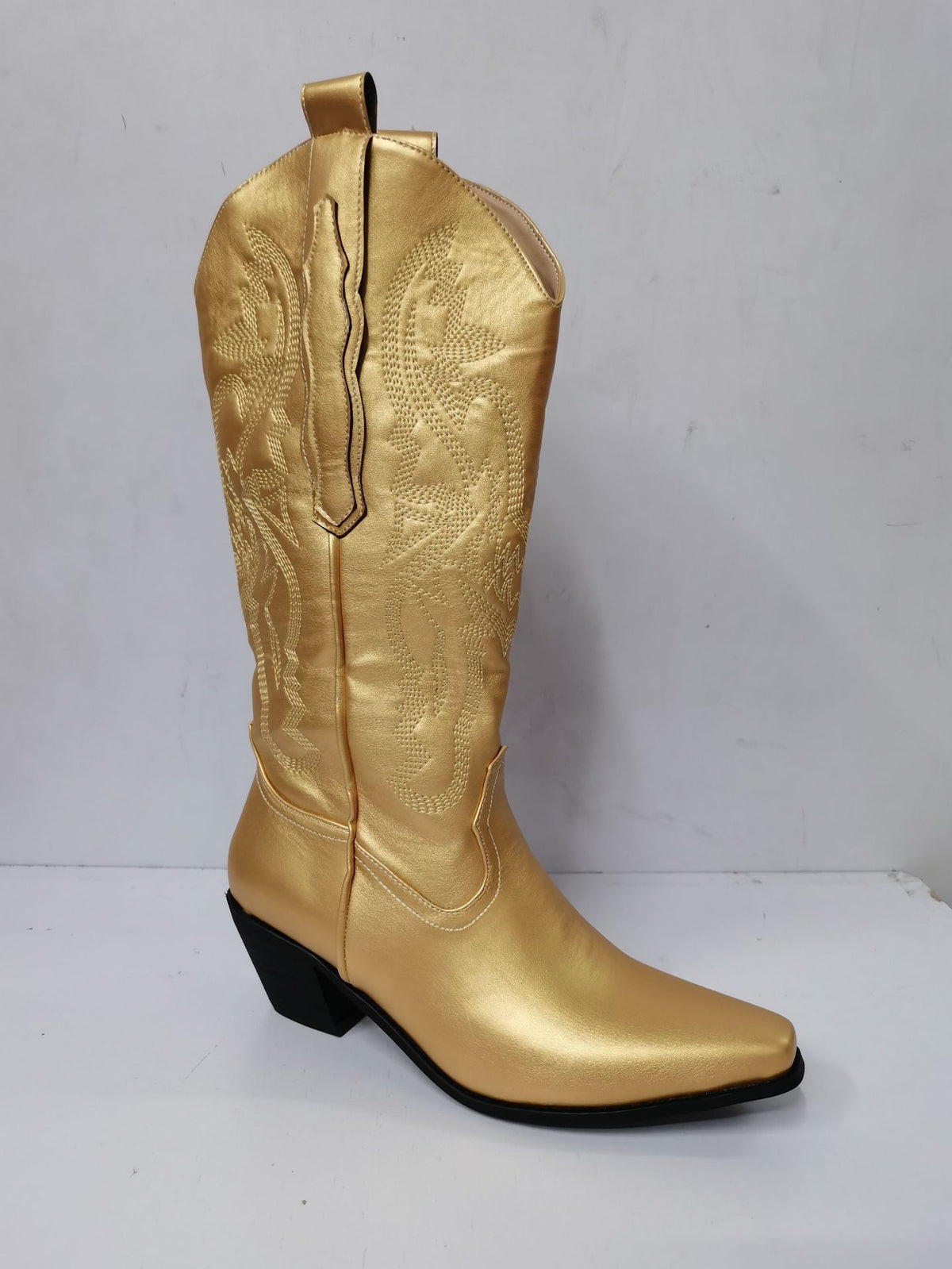 Embroidered Pointed Toe Thick Heel Western Boots – Sienna Noosa