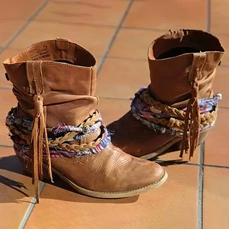 Vintage Western Tribal Tassel and Ankle Boots – Sienna Noosa