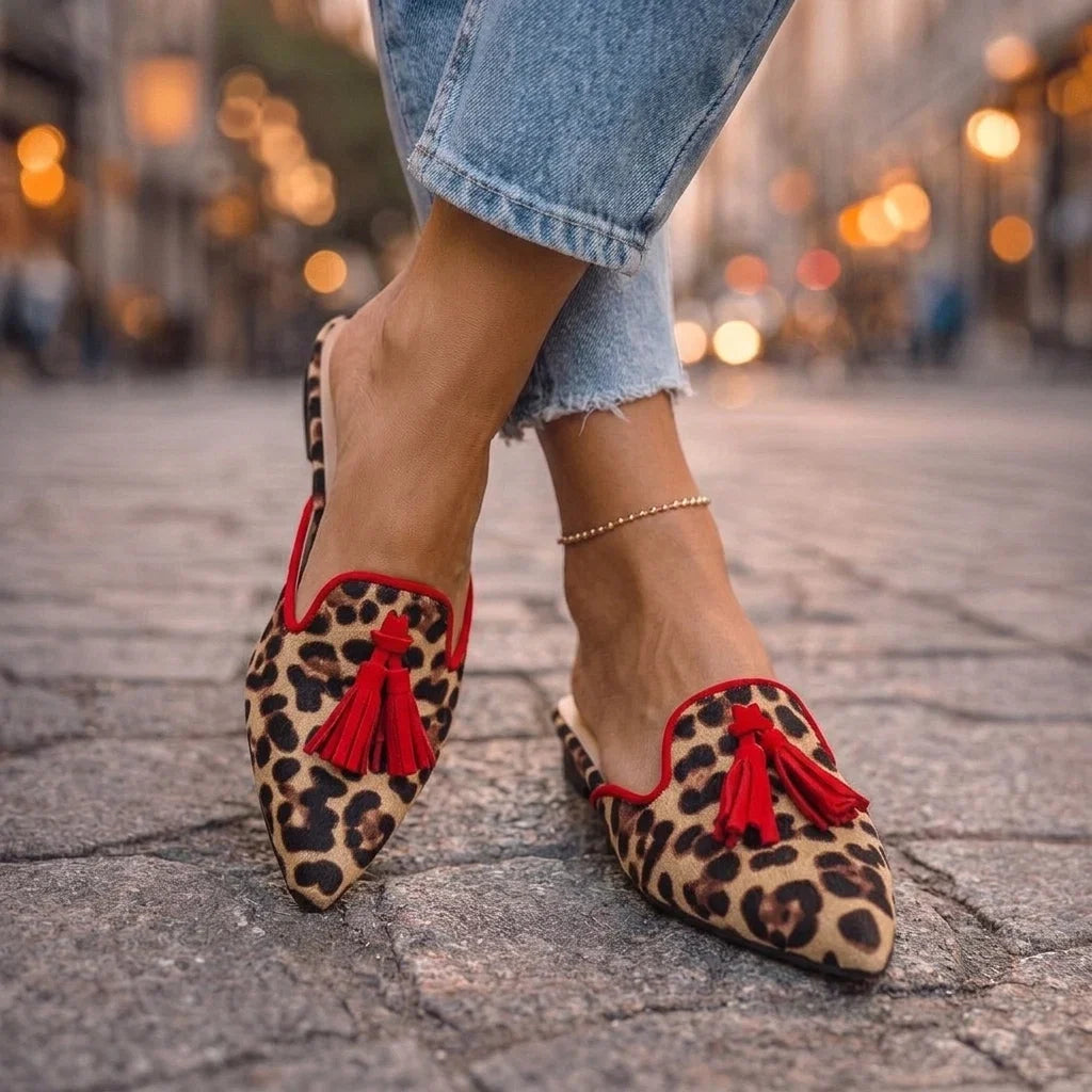 Fiorella Loafers Fuchsia With Print Leopard – Sienna Noosa