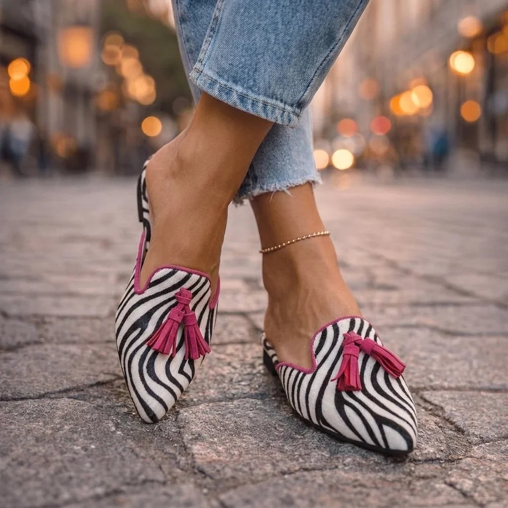 Fiorella Loafers Fuchsia With Print Leopard – Sienna Noosa