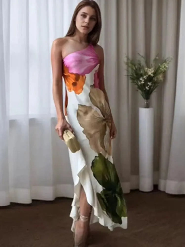 Alegria Isadora Maxi Dress Floral With Neck Halter – Sienna Noosa
