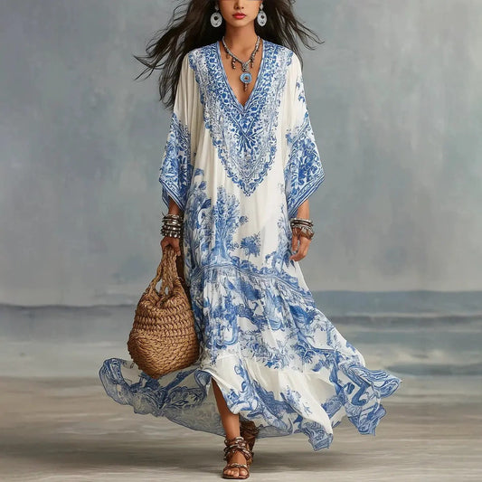 Alba Nera Maxi Dress Bohemian Vintage – Sienna Noosa