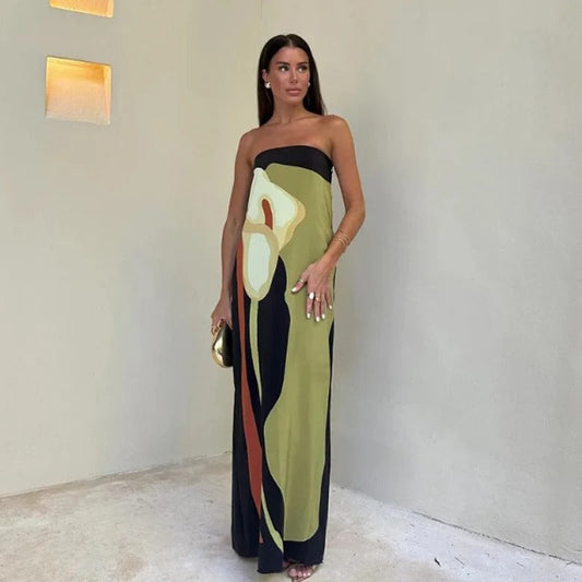 Aurelia Celia Maxi Dress Borgona With Detail Lazo And Skirt Chiffon – Sienna Noosa