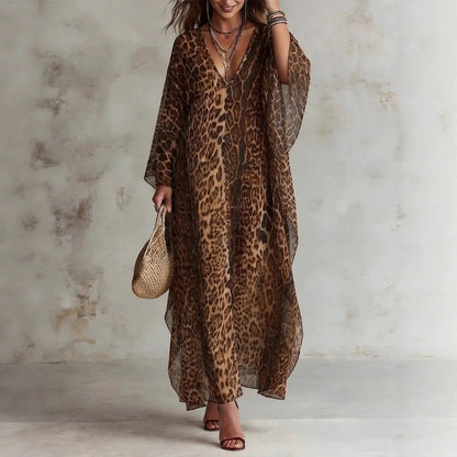 Sabina Noa Maxi Dress Tulle Animal Print – Sienna Noosa