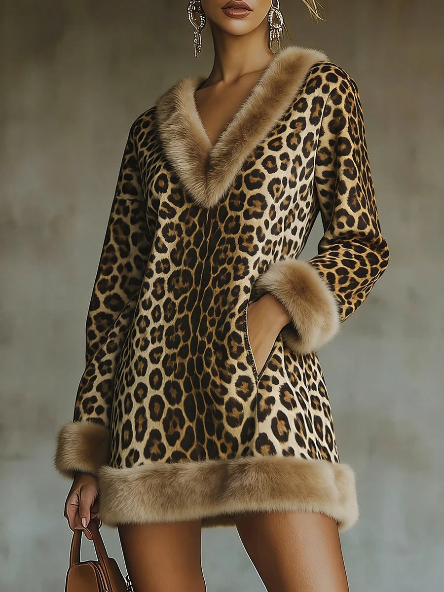 Valentina Mini Dress With Print Animal Print – Sienna Noosa