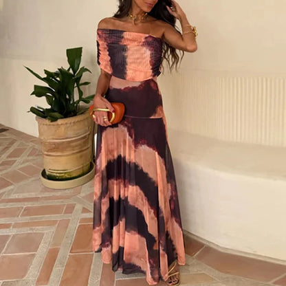 Constancia Adriana Maxi Dress Floral A Shoulder – Sienna Noosa