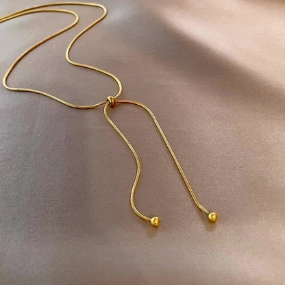 Elara Collar Ajustable de Acero Inoxidable Chapado en Oro de 18K – Sienna Noosa