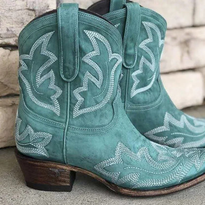 Celia Botines Cowboy Bordados – Sienna Noosa