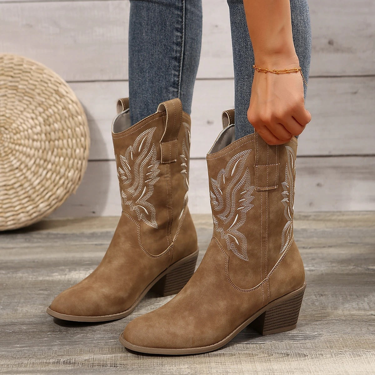 Jimena Valeria Boots Cowboy Bordadas – Sienna Noosa