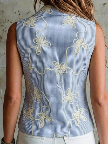 Martina Waistcoat Embroidered Ajustable – Sienna Noosa