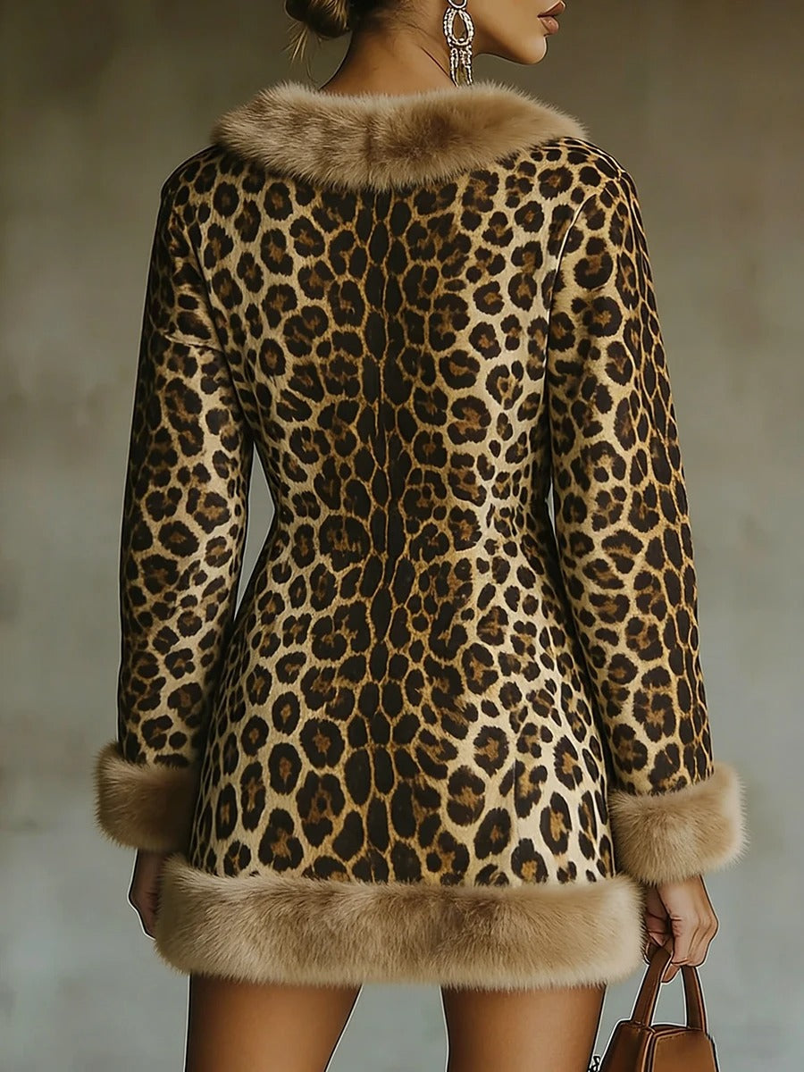 Valentina Mini Dress With Print Animal Print – Sienna Noosa