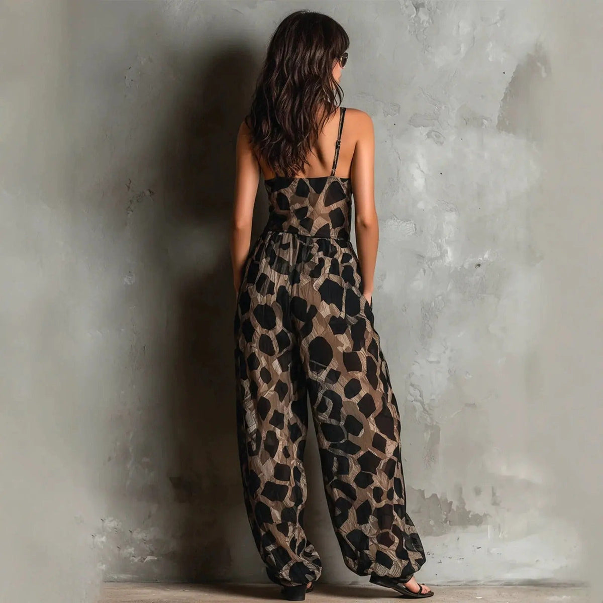 Gabriela Mono Animal Print de Pierna Ancha – Sienna Noosa
