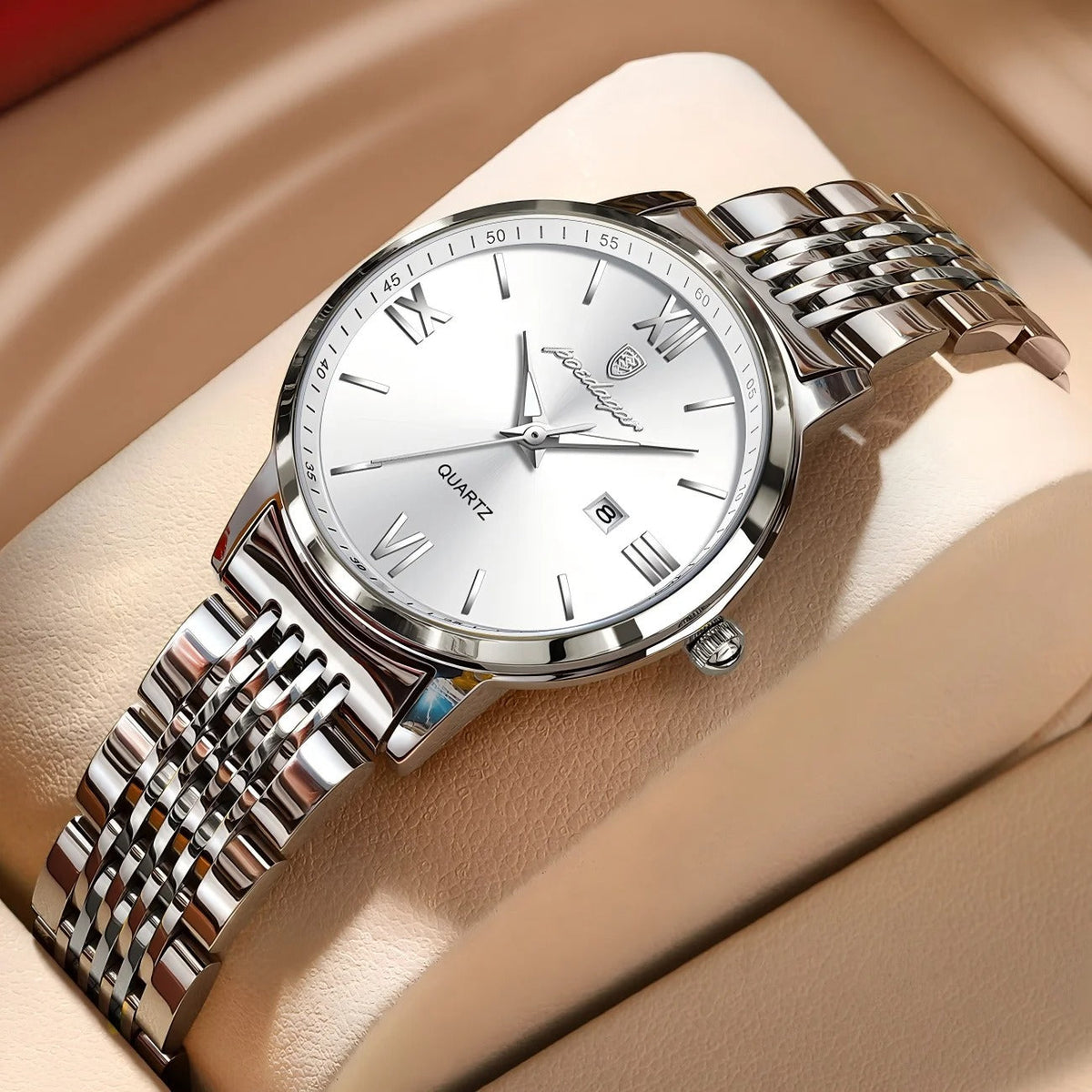 Lorena Reloj Elegant Acero Inoxidable With Fecha – Sienna Noosa